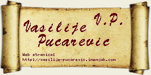 Vasilije Pucarević vizit kartica